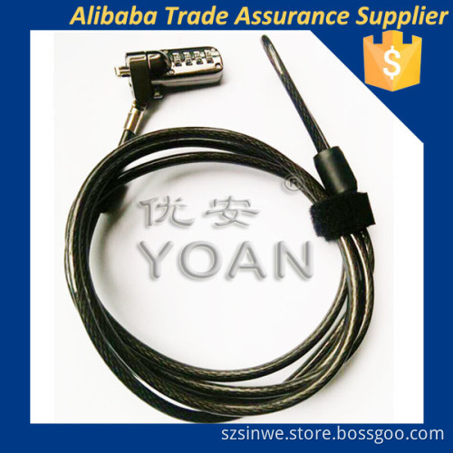 Best-selling the keyless cable lock 4 digital laptop password lock